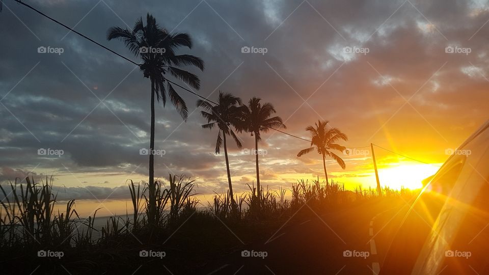 Couché de soleil à la Réunion 🌅