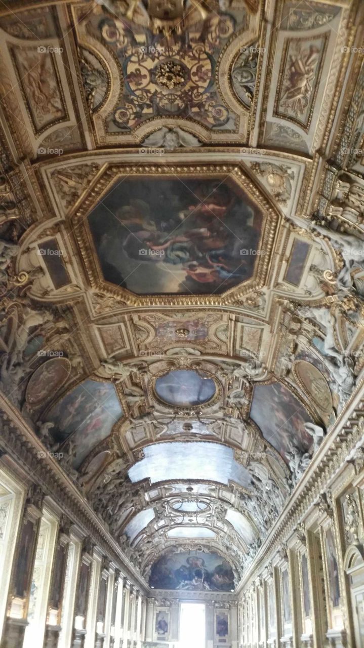 detailed artwork in ceiling
