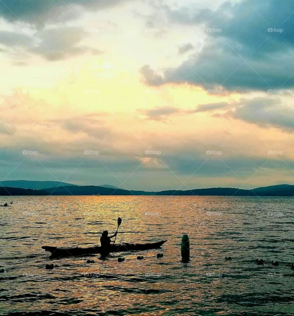 Kayaking into the Sunset!
