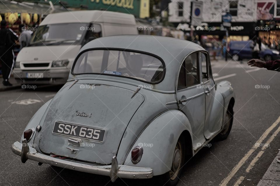 Grey Car in a Grey Day at Candem