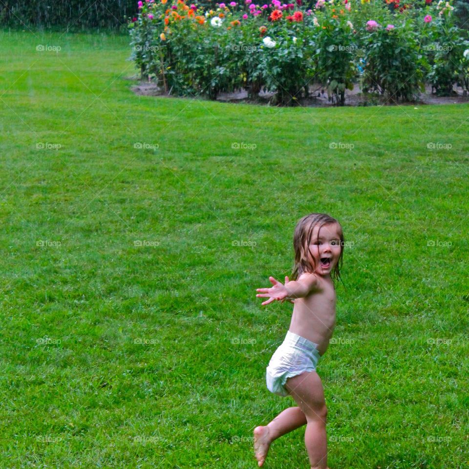 Rainy Day. Taking Pictures of my daughter on a rainy warm day 