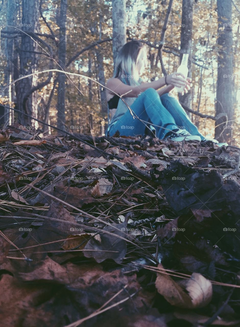 Enjoying the fall breeze.