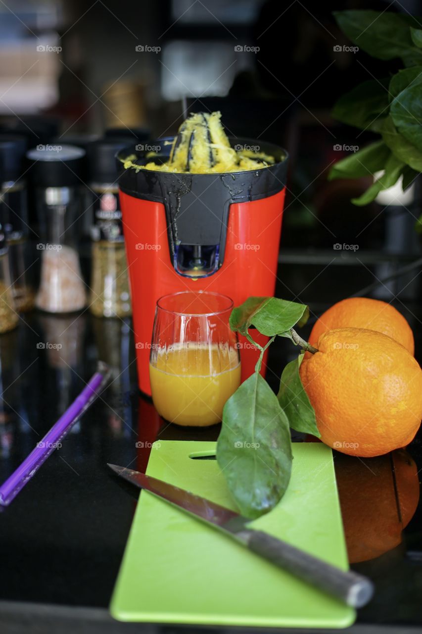Orange fresh juice 