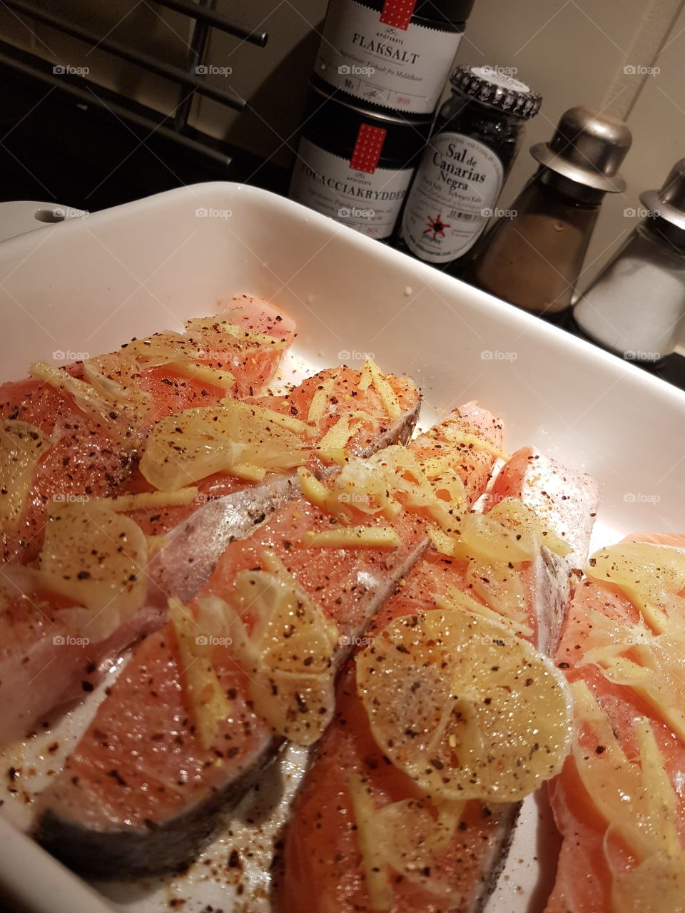 Homemade Salmon asian style