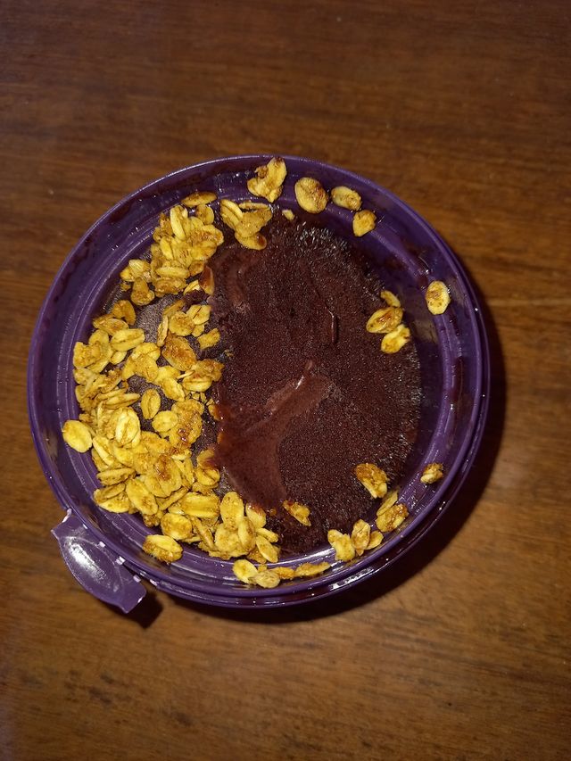 Um açaí com banana é tudo de bom.