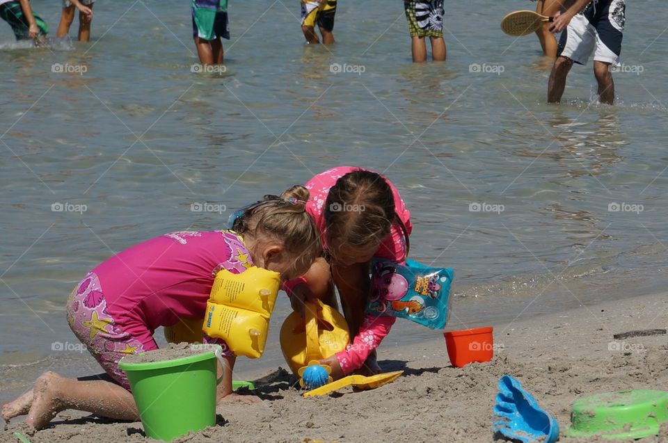 Enjoying the Beach play