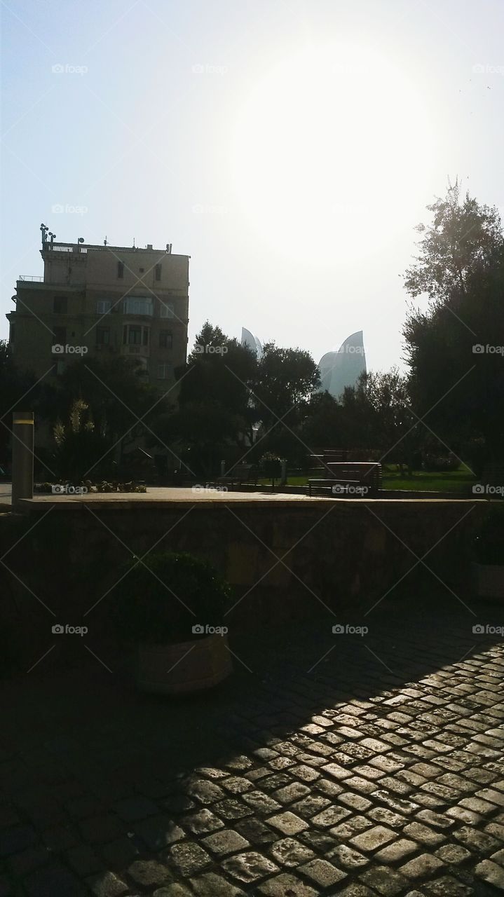 near the Maiden tower