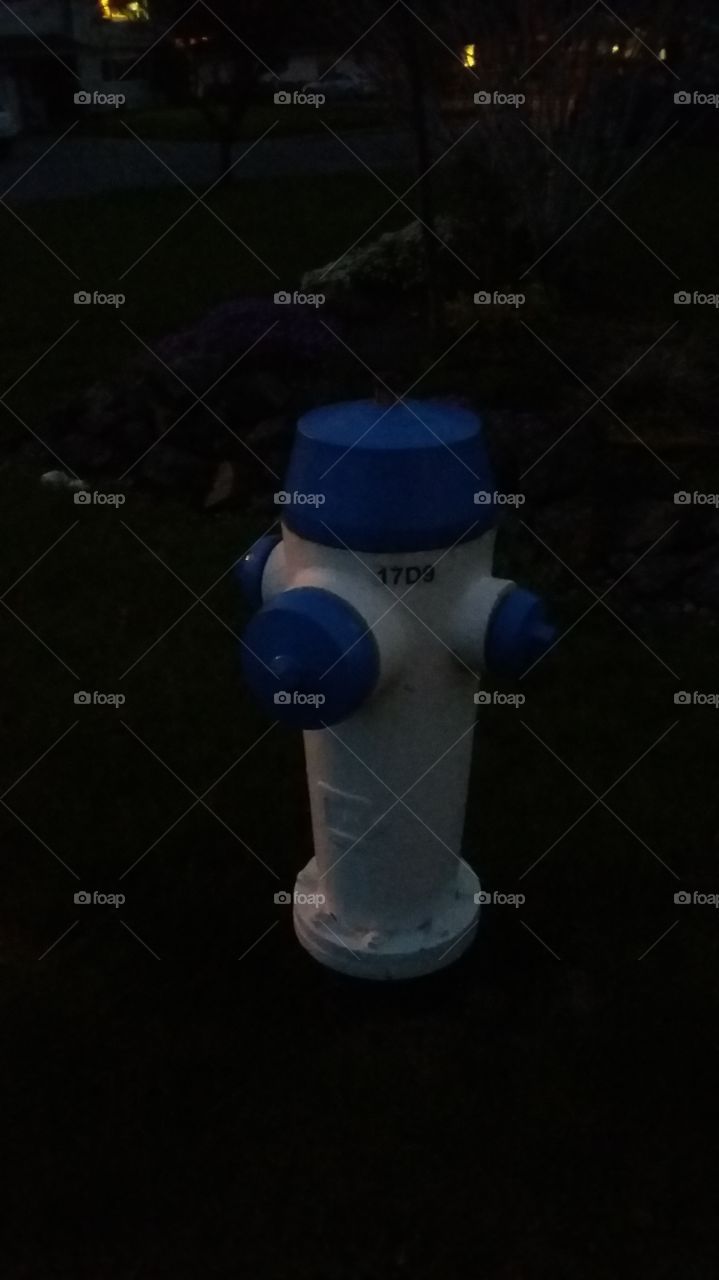 Fire hydrant on the street Corner