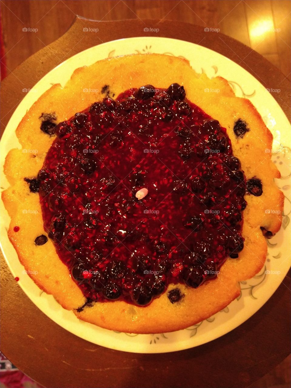 Blueberry lemon cake