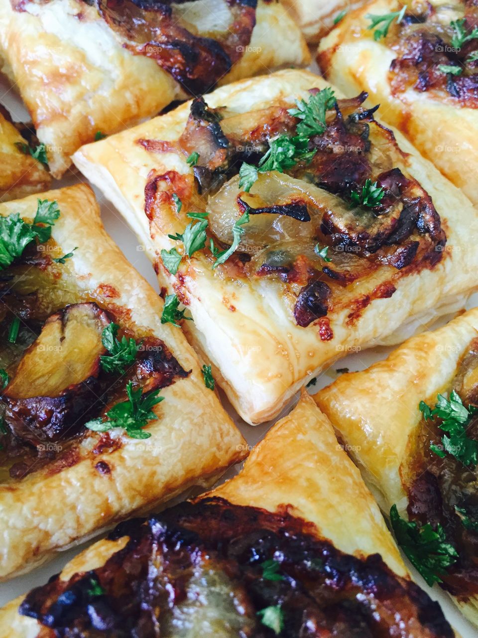 Caramelised Onion & Mushroom Tarts