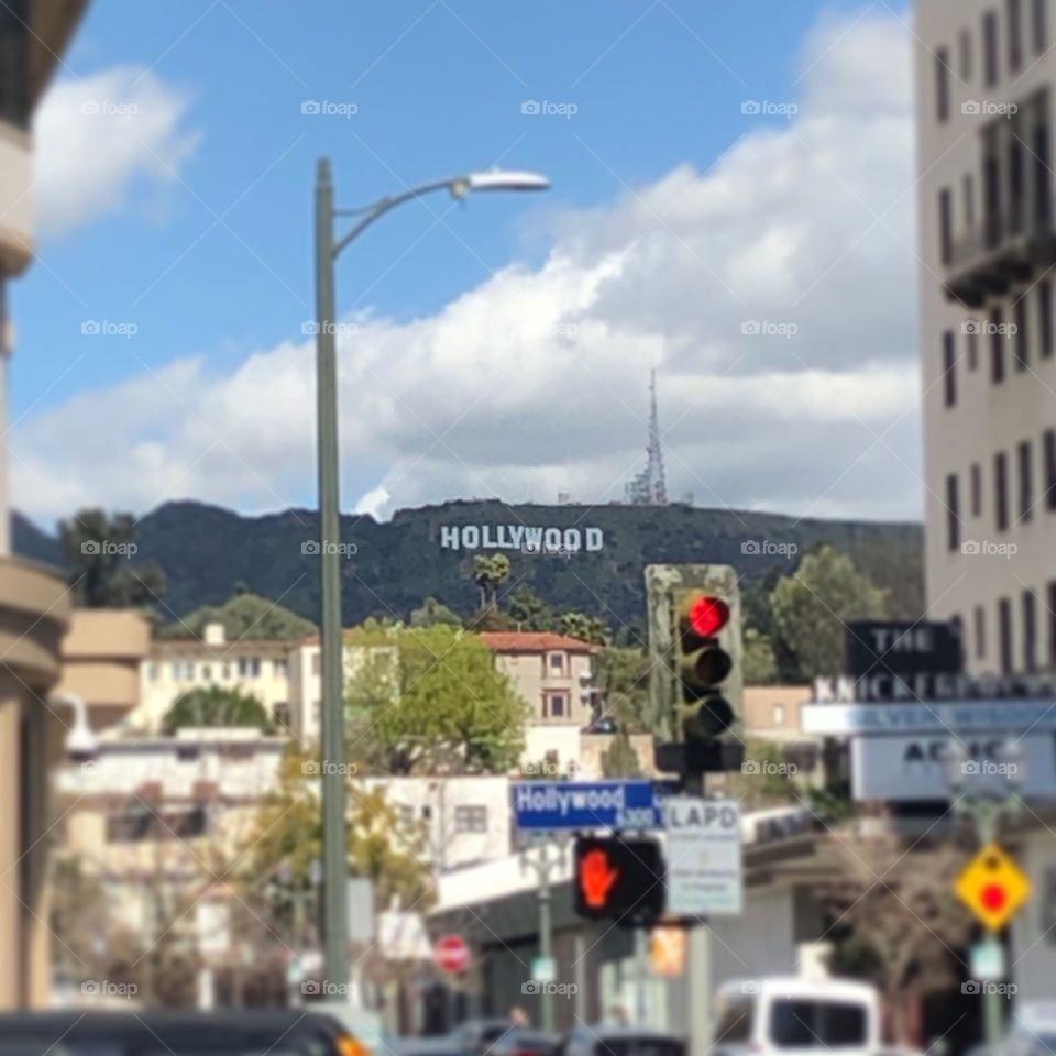 Hollywood - Los Angeles - California. Blur effect.  