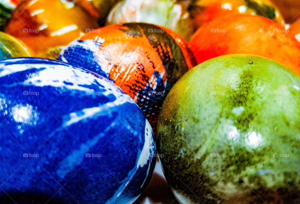 Full frame of bright balls