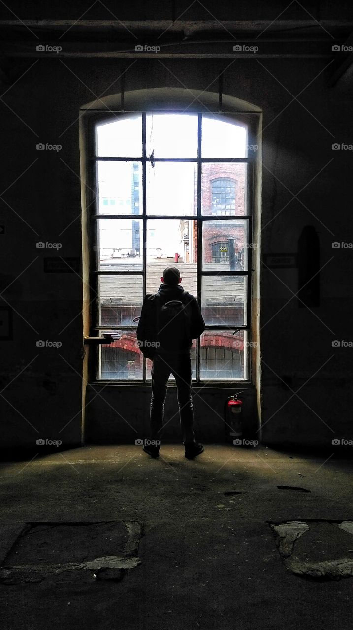 Street, People, City, Window, Shadow