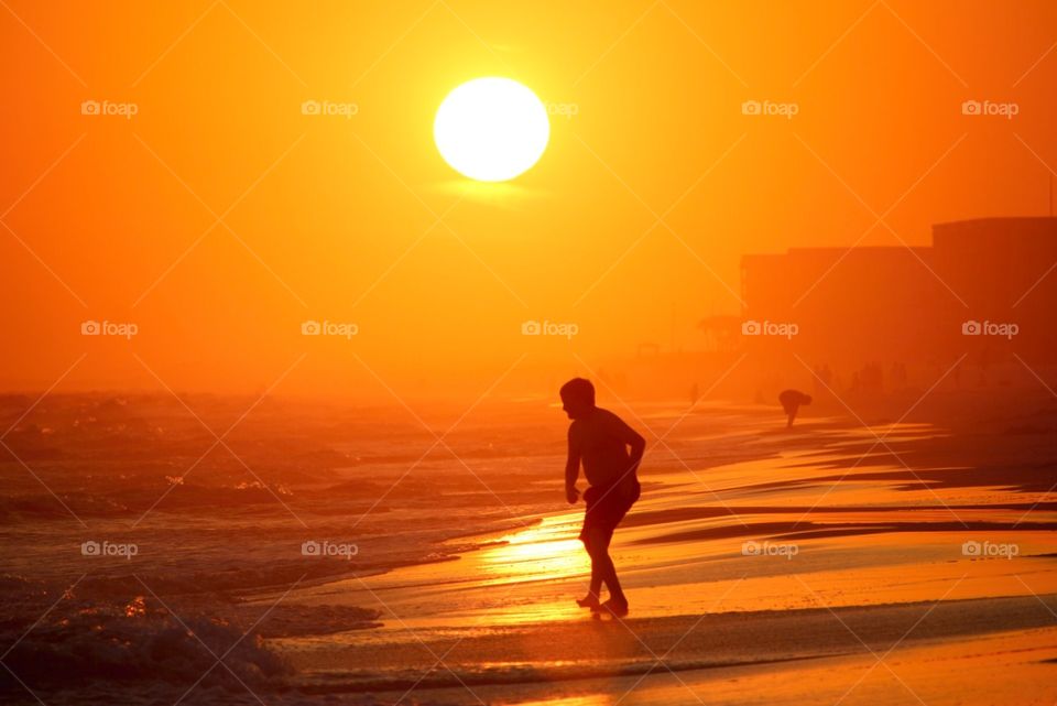 Sunset on the Beach