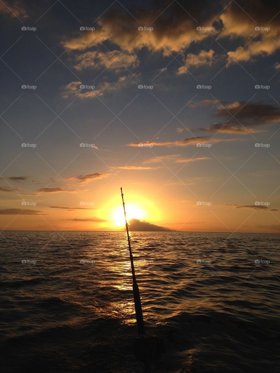 sunset fishing
