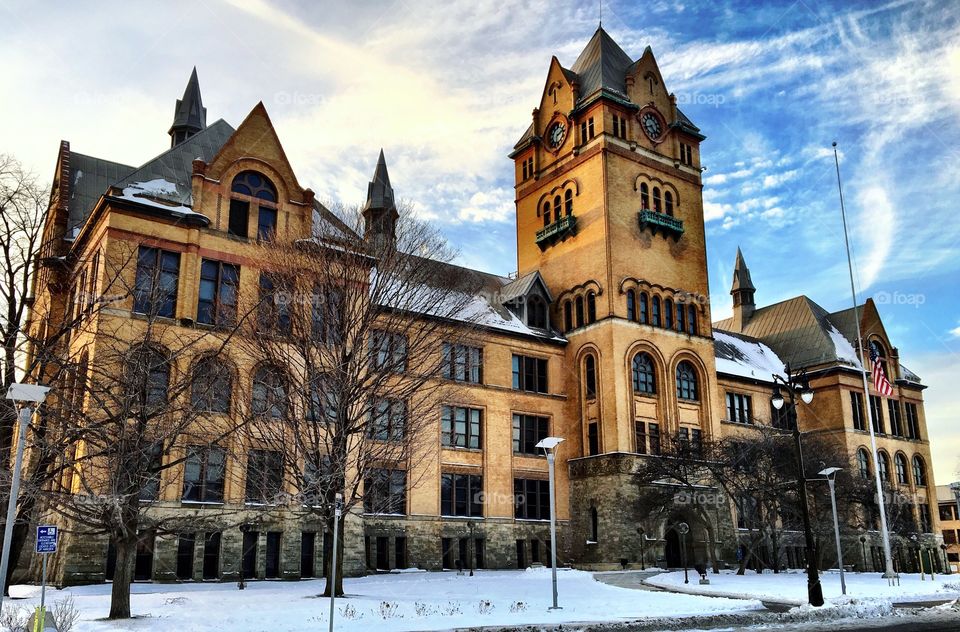 Old Main at Wayne State University, Detroit, MI