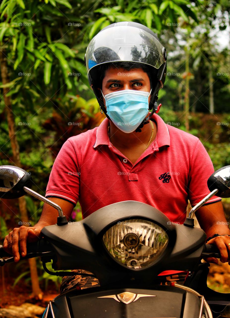 Mask on - Wear mask and protect from Corona