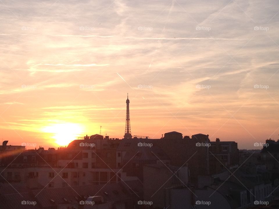 Sunset in Paris 