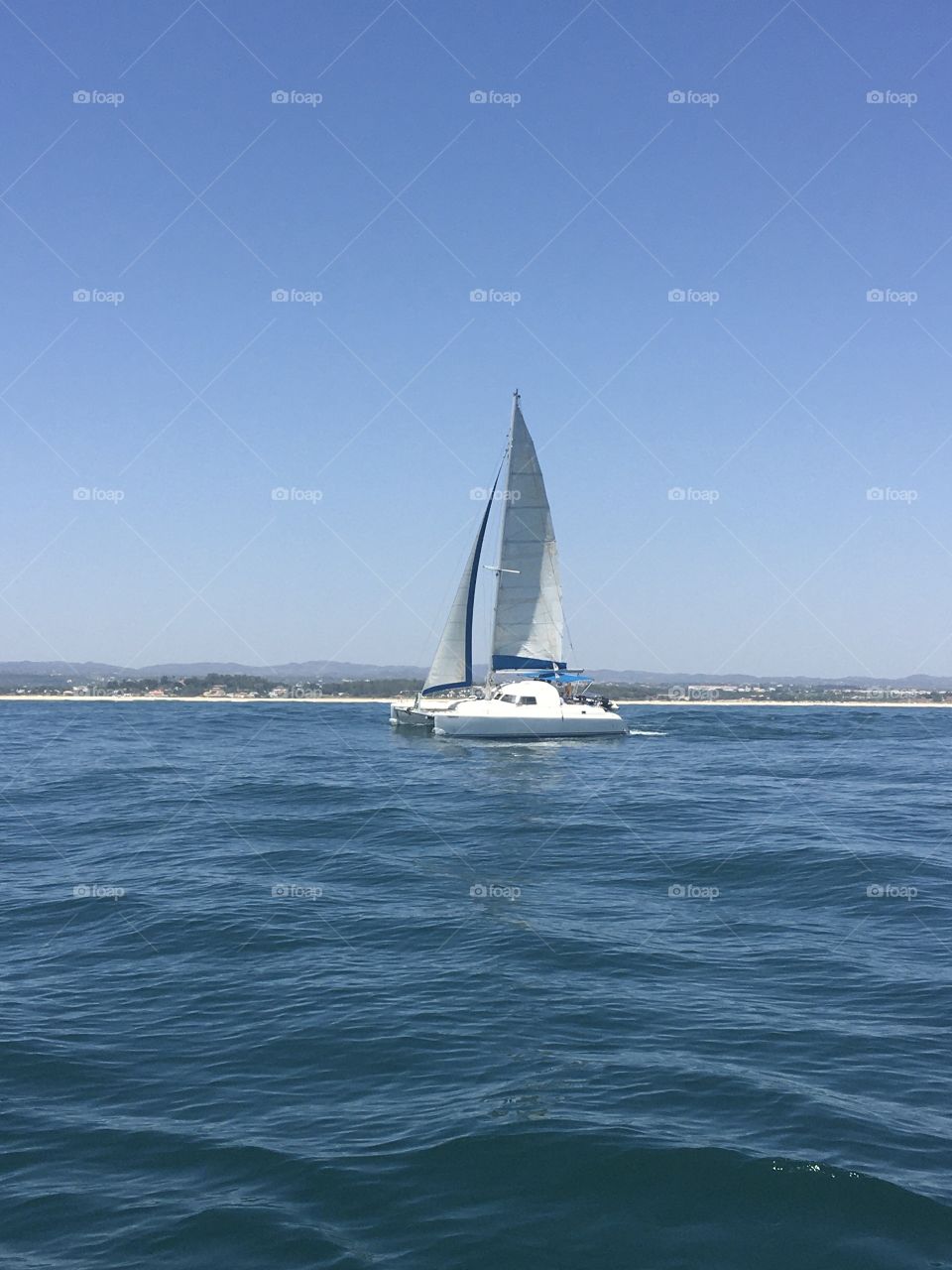 Waterscape from a sailboat 