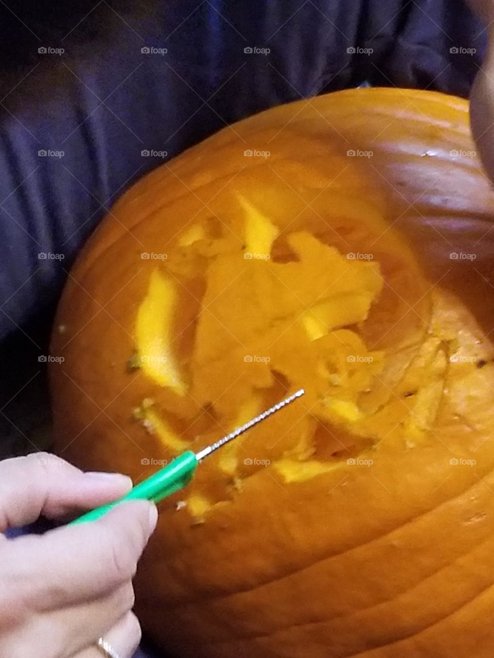 carving carefully