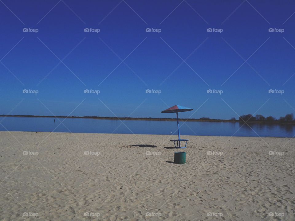 beach on the dnieper river