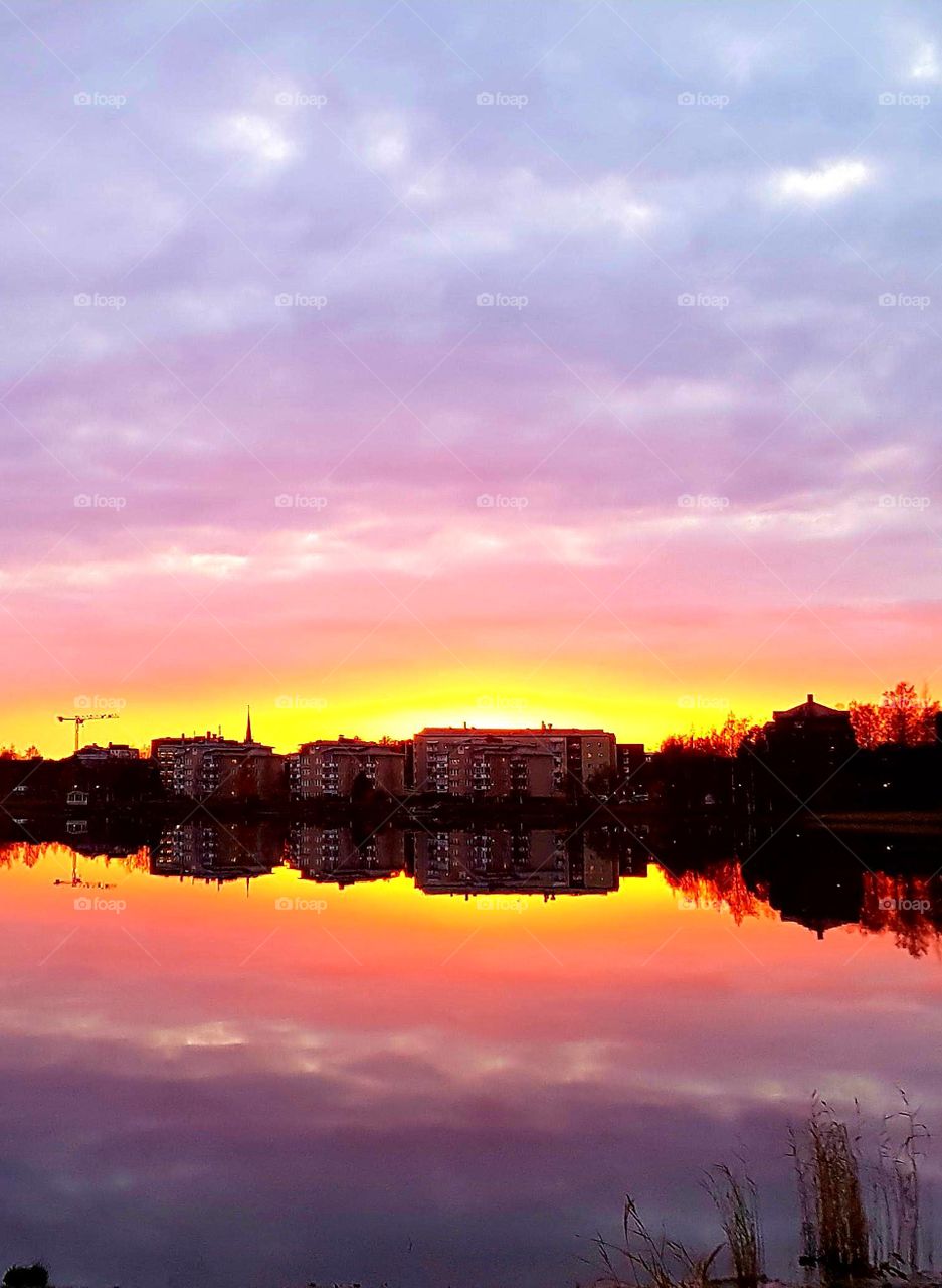 beautiful evening in Luleå