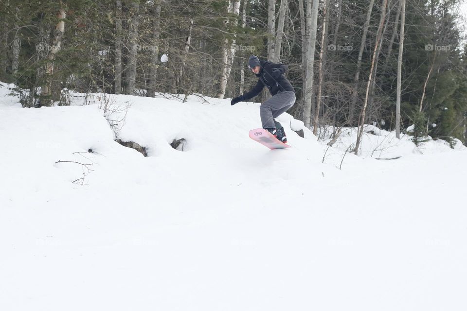 back country snowboarding