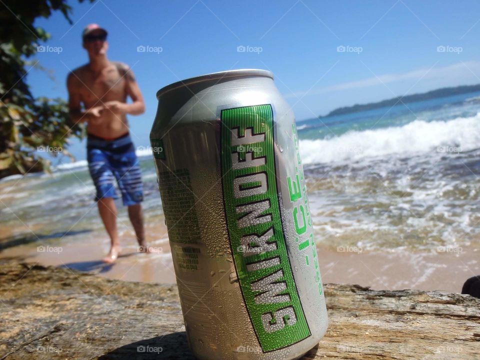 Smirnoff Ice beach relax