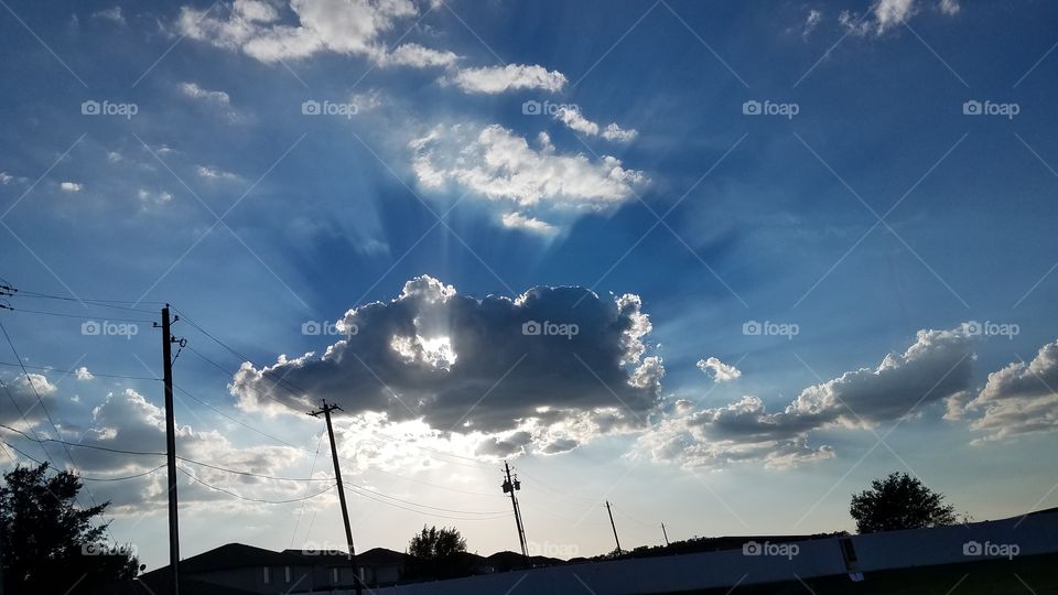 cloud hiding the sun