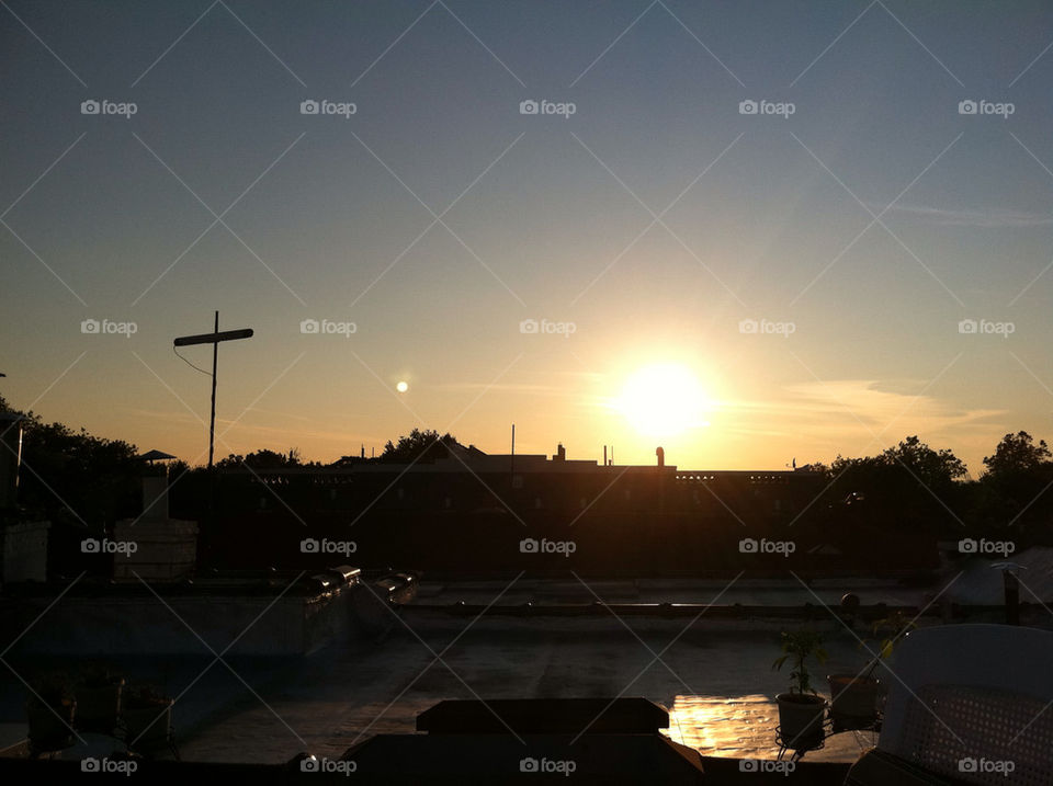 landscape sky city sunset by kgrace