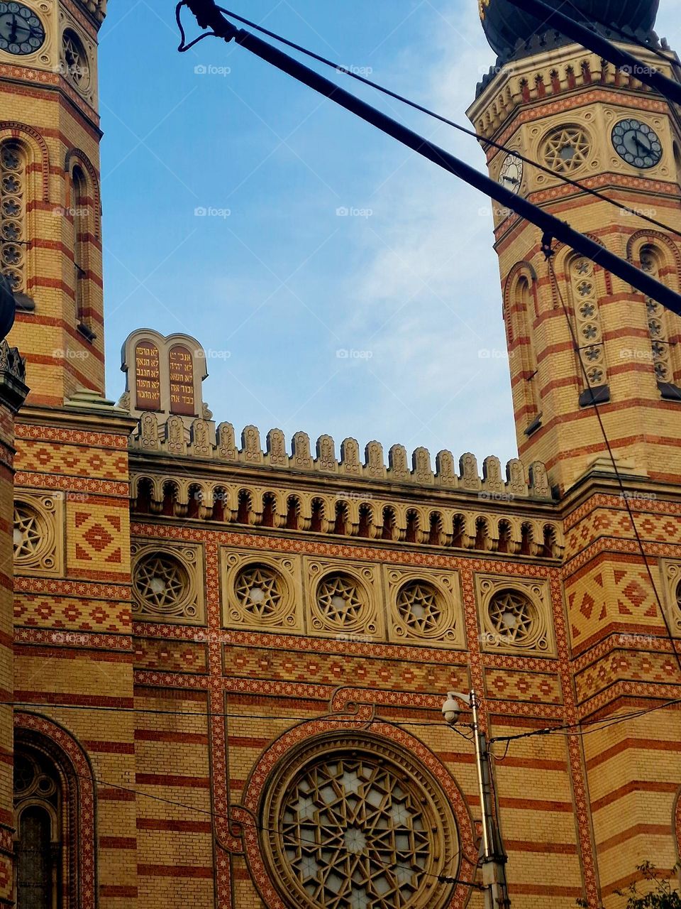 the synagogue in Budapest