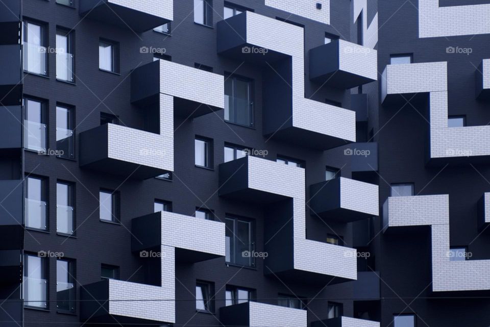 Modern architecture building in Wroclaw, Poland