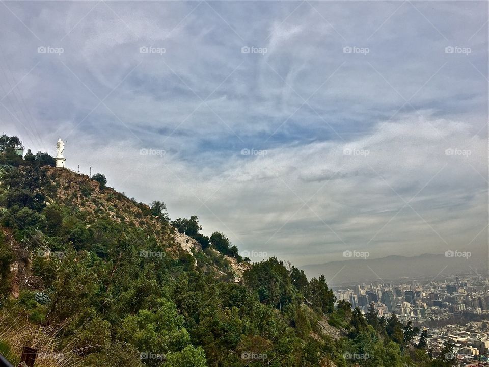 Hike above Santiago, Chile 