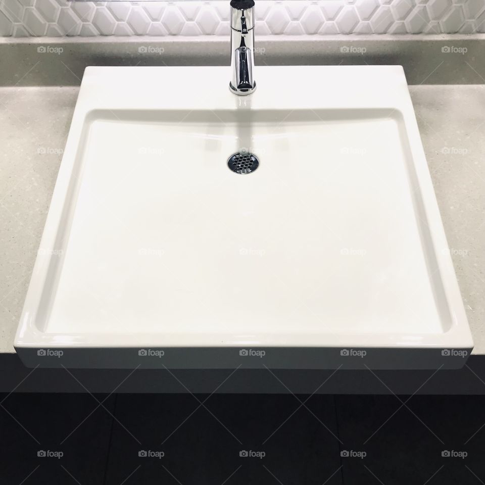 modern designed sink