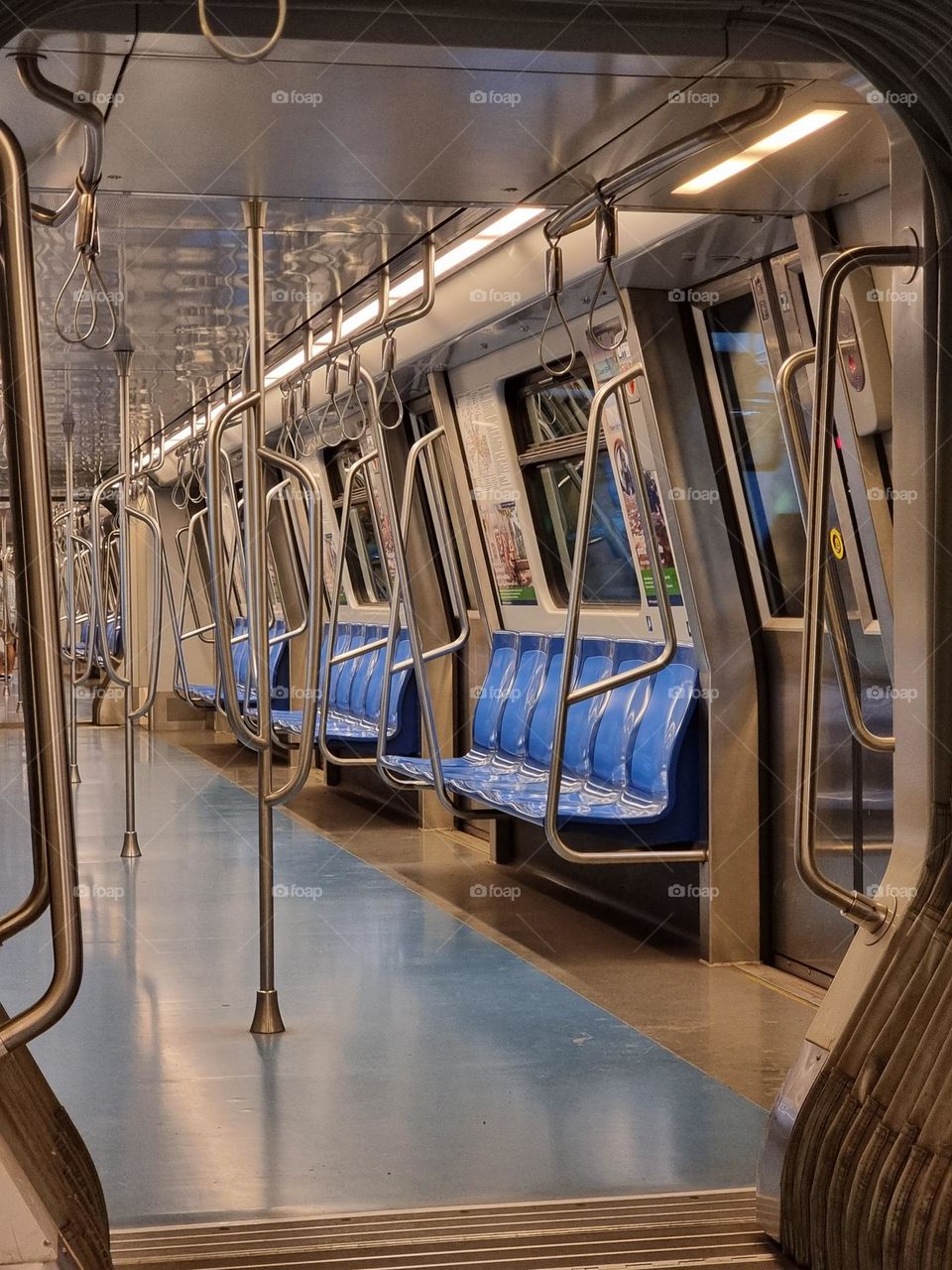 Empty metro wagon