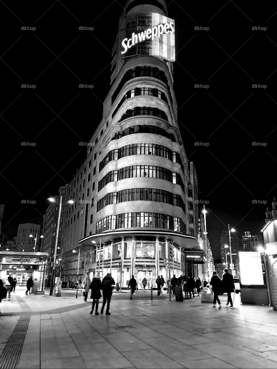 Edificio Carrion, tourist site Madrid Spain, beautiful architecture and design.