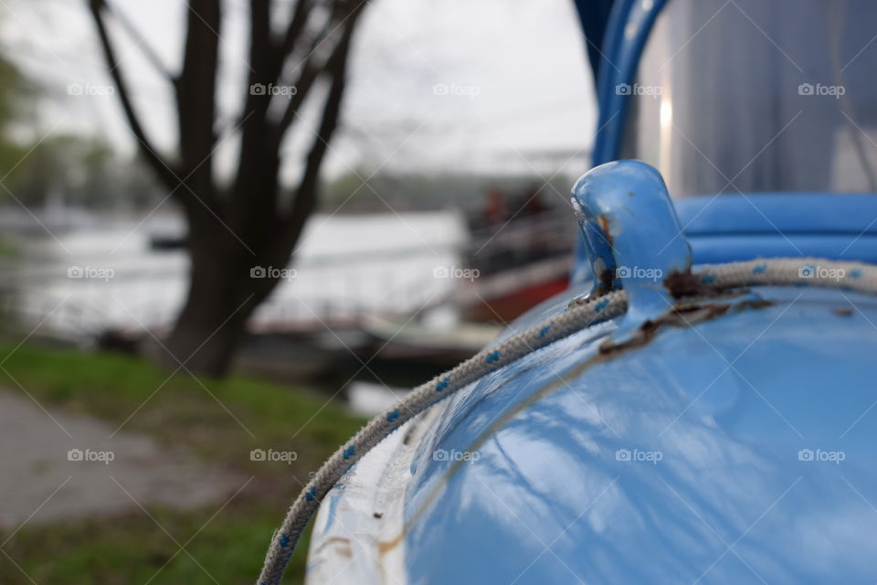 boat on the riverside