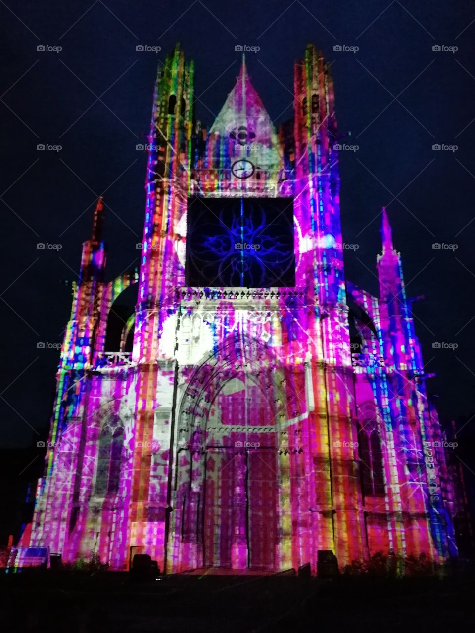 cathédrale de Vernon illuminé