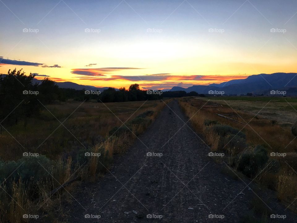 Beautiful Kamloops sunset 