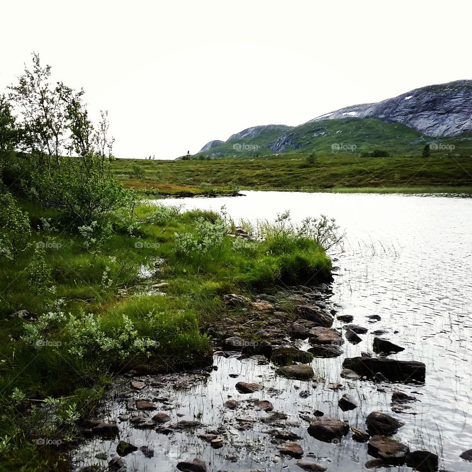 Mountain lake in Jämtland, Sweden.