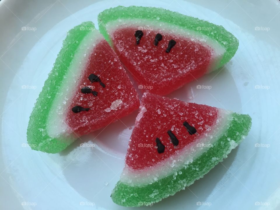 Gelee watermelon slices design