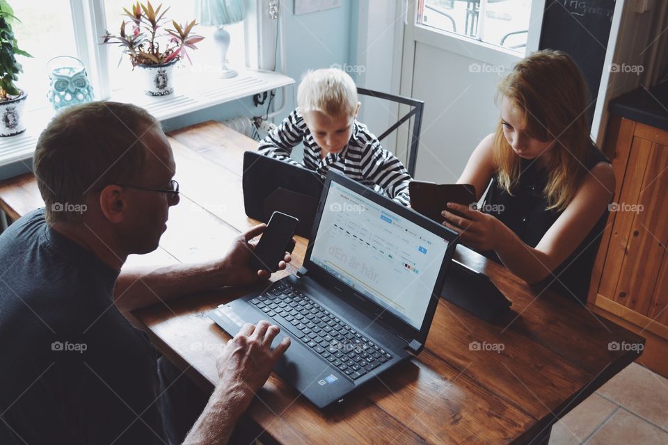 Computer, Adult, People, Laptop, Technology