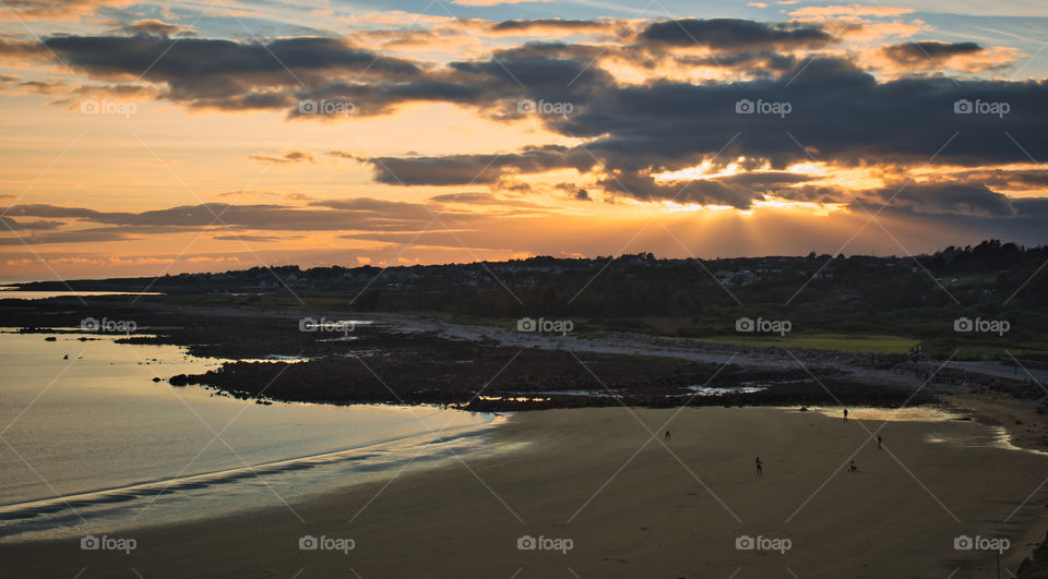 Silverstrand beach sunset, Galway, Ireland