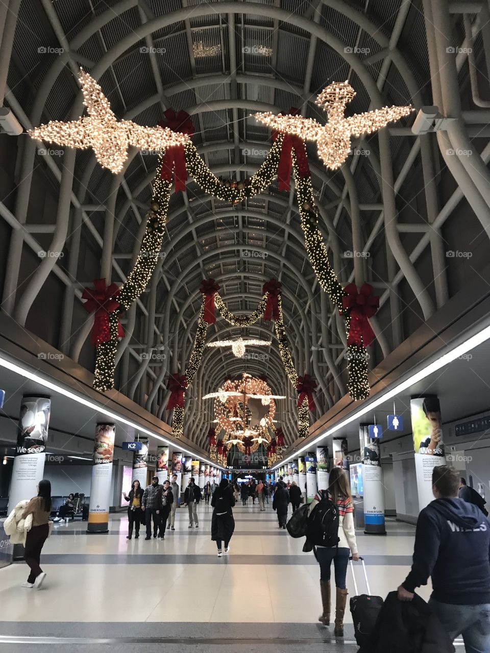 Christmastime in the Chicago O’Hare International Airport