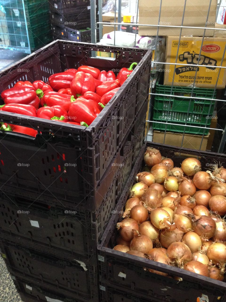 Supermarket vegetables 