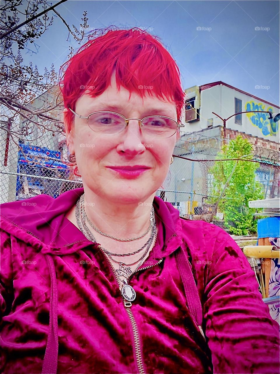 My alias from days gone by is alive on my Facebook page alongside with my official data … “Petra Schiller”, I also go by the name “Maxine Firefox” because of my predilection for the color red and how good it looks on me. 2022. Hypnotic Productions