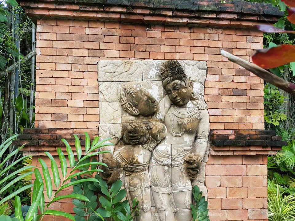 a Beautiful and cheeky garden display. Phuket