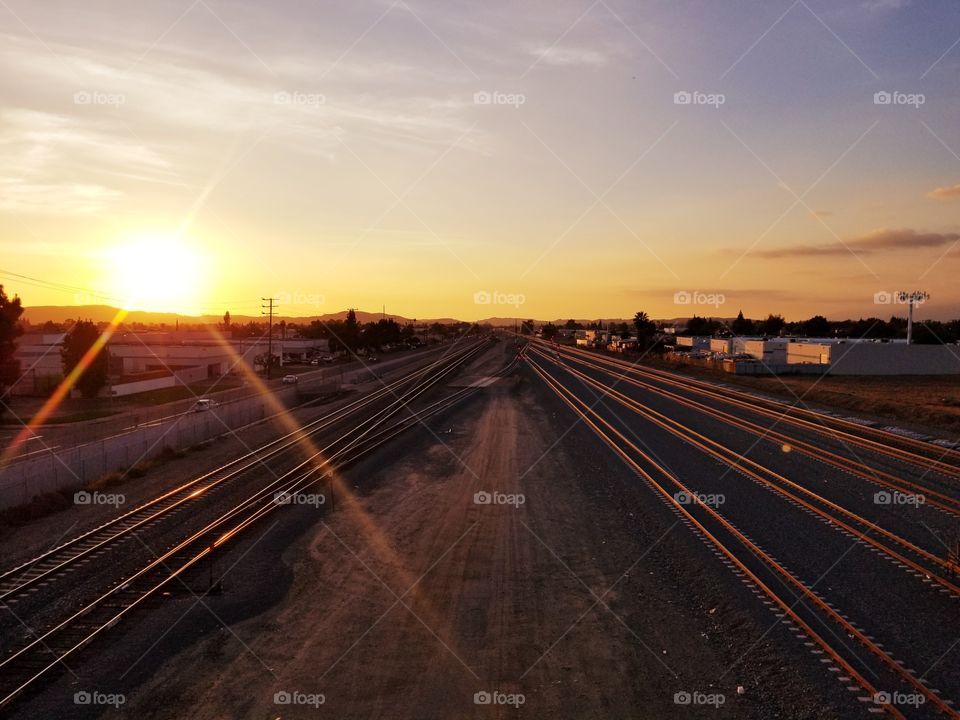 Sunset, Transportation System, Road, No Person, Travel