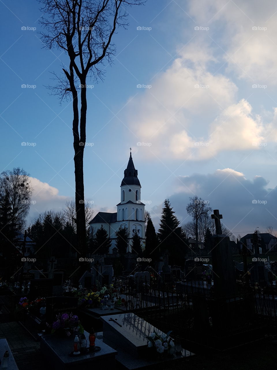 Church in the cemetery