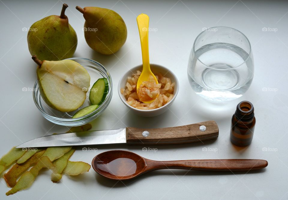 Food, No Person, Fruit, Spoon, Glass